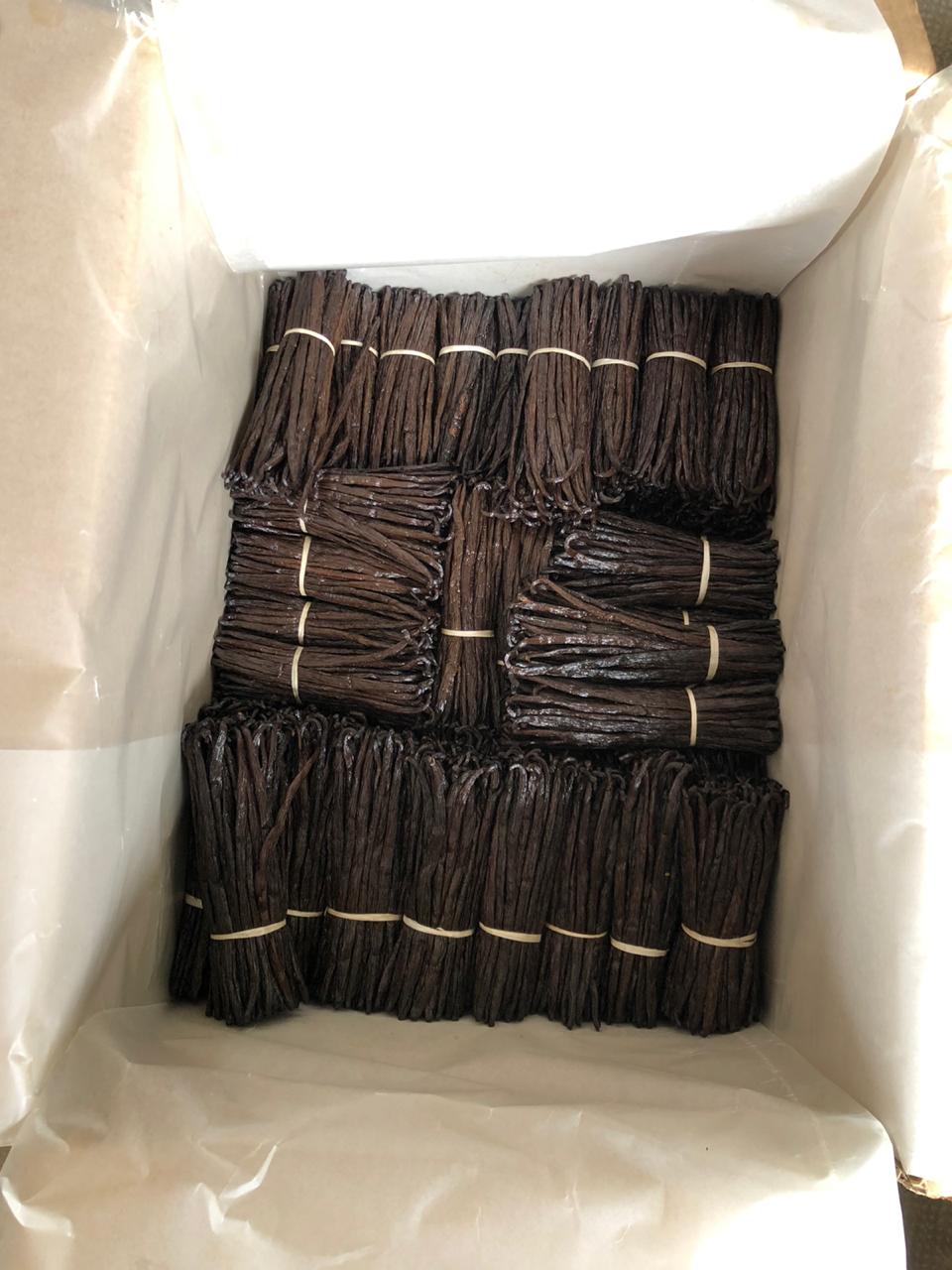 Packed vanilla ready for air freight